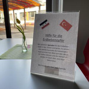 Spendenaktion für die Erdbebenopfer